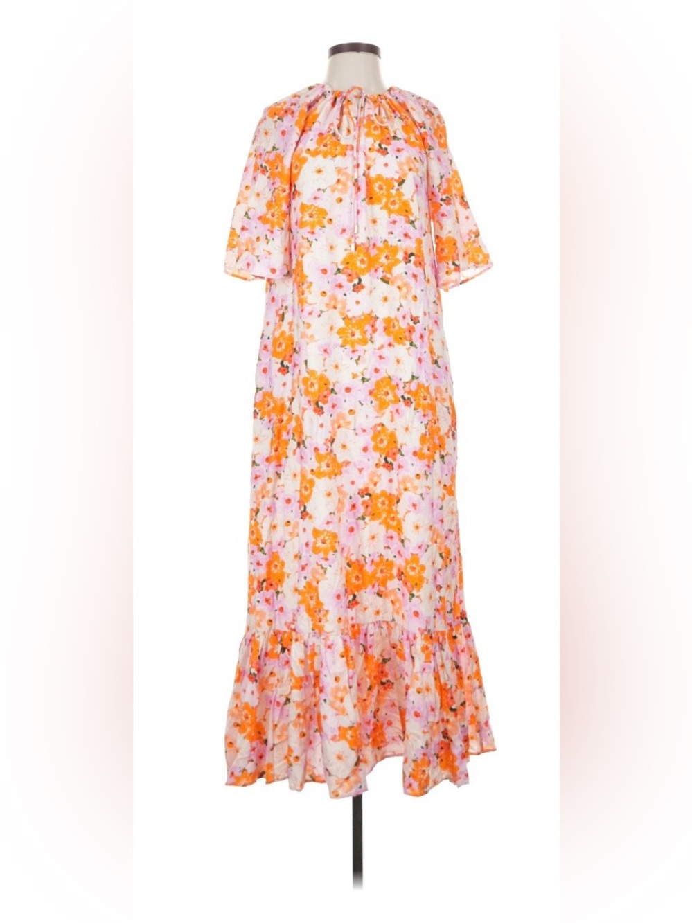 Ivy City Co Maxi with Orange Floral Print